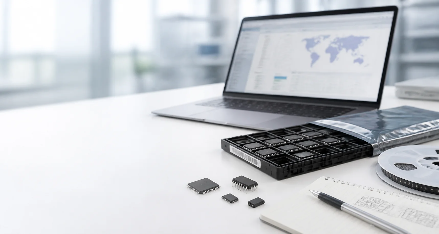 Electronic component sourcing review workspace
